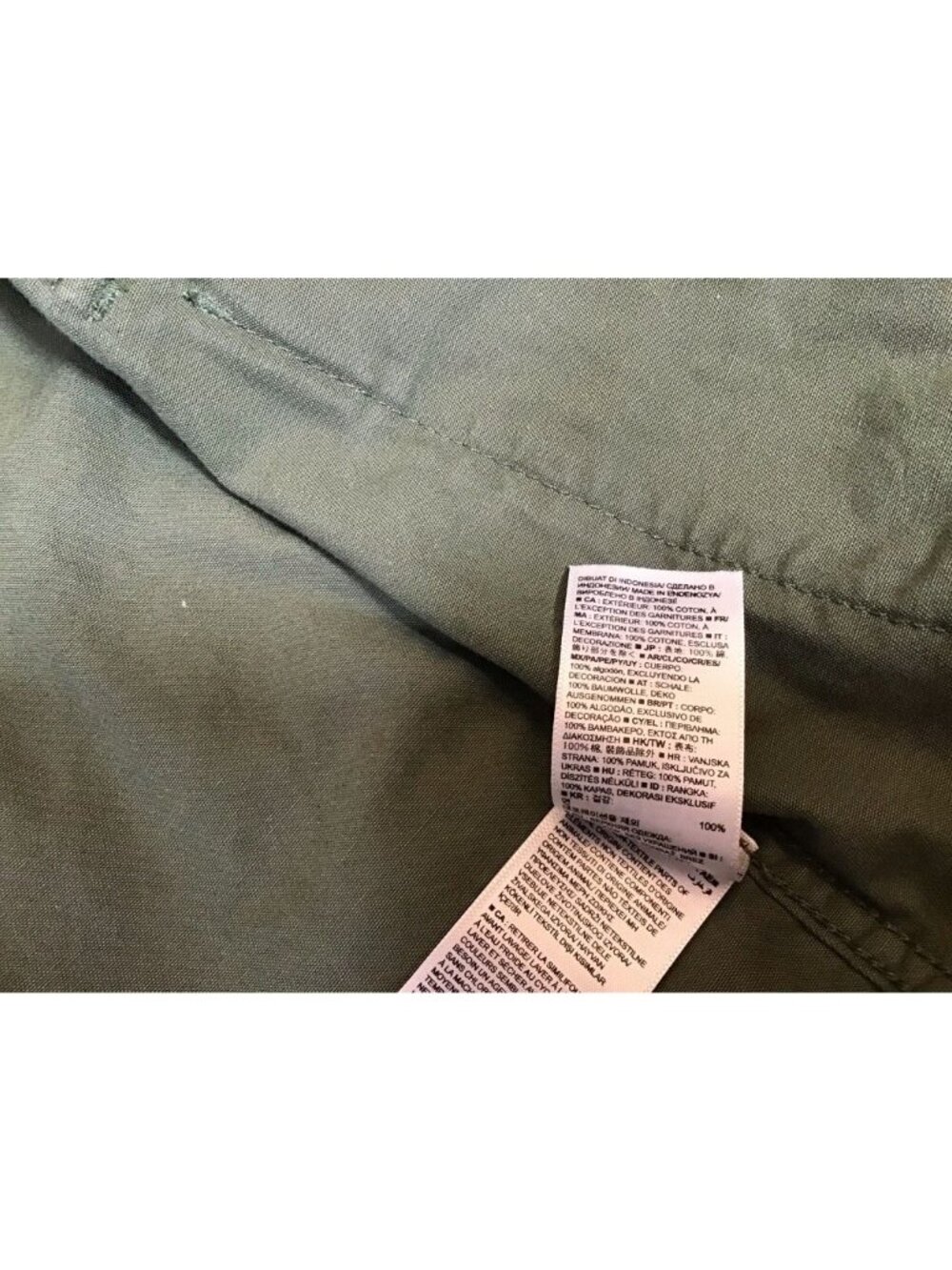 Gap Womens Military Jacket Sm Green Snap Epaulettes Patches Collar 100% Cotton - Picture 4 of 6